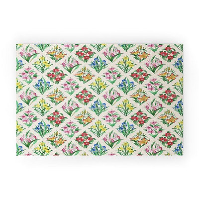 Evanjelina & Co Japanese Collection Cream 30" x 20" Welcome Mat - Society6