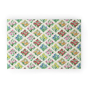 Evanjelina & Co Japanese Collection Cream 30" x 20" Welcome Mat - Society6 - 1 of 3