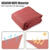 Yescom 18x18Ft 97% UV Block Square Sun Shade Sail Outdoor Patio Pool Garden Yard Lawn Carport Cover Net Awning Canopy Red - 3 of 4