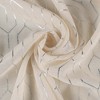 Contemporary Geometric Trellis Sheer Curtains, Set of 2 by Blue Nile Mills - image 3 of 4