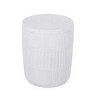 Maggift Patio End Tables, Stylish End Tables for Indoor and Outdoor Use, Ideal for Gardens, Backyard, Special Design, Off White, 15"*15"*18.5" - 3 of 4