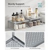 SONGMICS Spice Rack, Cabinet Shelf Organizers, Shelf Organizer, Countertop Organizer, Set of 4 Metal Kitchen Counter Shelves - 3 of 4