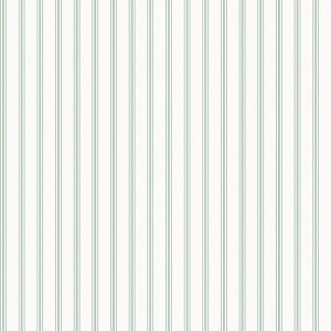 Laura Ashley Farnworth Stripe Sage Green Wallpaper - 1 of 4