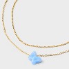 14K Gold Dipped Butterfly Multistrand Necklace - A New Day™ - image 4 of 4