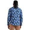 Campus Sutra Men Men's EcoLiva Indigo Blue Flora Block Shirt - 2 of 4