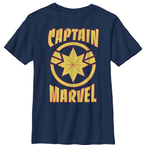 Captain marvel hot sale kids shirt