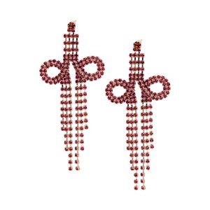 SOHI Women's Silver Bling Drop Earrings - 1 of 3