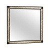 GlasFlength Decorative Wall Mirrors Square Accent Mirror Wall Mirror Polished Mirror Decorative Mirror for Living Room, Black, 38"*1"*36" - 3 of 4