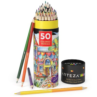 Arteza Kids Colored Pencils, Double-Sided - 50 Piece (ARTZ-4275)