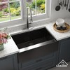 CASAINC 30" Stainless Steel Single Bowl Farmhouse Apron Kitchen Sink with Included Drain Rack & Drain Strainer - 2 of 4