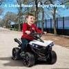 6V Kids Ride-on Toy, 4-Wheeler ATV Play Car with 1.86mph Max Speed - 2 of 4