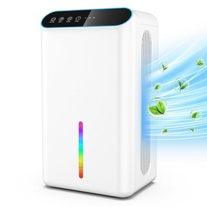 Teendow Dehumidifier for Home,800 Sq.Ft Auto Shut-Off,Quiet Dual-Core Design,Sleep Mode&Timer for Bedroom,Bathroom & Basement,7-Color Ambient Light - 1 of 4