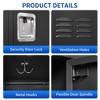 VYNXARIA 12-Door 72"H Metal Lockers with Lock for Employees, Storage Cabinet for Home, Gym, Office, School, Garage - Easy Assembly, Black - 4 of 4