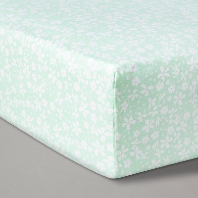 Fitted Crib Sheet Ditzy Floral - Cloud Island™ Mint