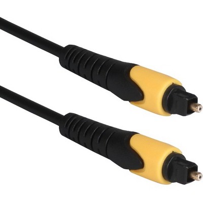 QVS Toslink Digital Optical Audio Cable - 15 ft Fiber Optic Audio Cable for Gaming Console, Audio Device - First End: 1 x Toslink Male Digital Audio