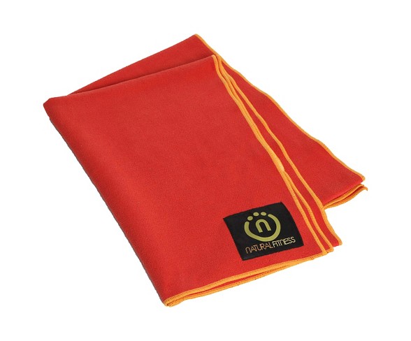 Lifeline&#174; Yoga Mat Towel l- Red/Yellow