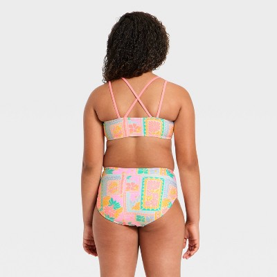 Cat & Jack Girls' 3pc Boho Blooms Bikini Set - Cat & Jack™ M — фото 2