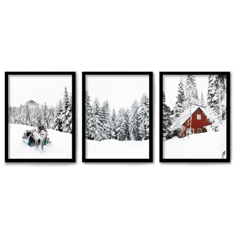 Americanflat Minimalist Landscape, Horizont Photo by Tanya Shumkina Black  Frame Wall Art