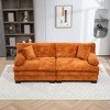 NicBex Modern Chenille Deep Seat Loveseat Sofa with Comfy Armrests & Pillows,2-Seat Sectional Sofa for Living Room,Bedroom - 3 of 4