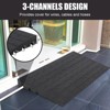 Threshold Ramp, Rubber Ramp - 3" Heavy Duty 2500LB Capacity, Non-Slip with 3-Channel Cord Cover (24"x42"x3") for Wheelchairs, Doorways, Driveways - 3 of 4