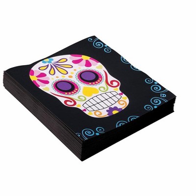 Forum Novelties Sugar Skull Napkins 16 Count Pack