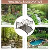 Gulches Garden Bridges: Elegant Metal & Wood Footbridges with Safety Siderails - 4 of 4