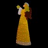 Northlight 72" Lighted 2D Yellow Chenille Angel Outdoor Christmas Decoration - 3 of 4