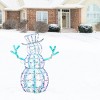 48" Prelit Iridescent Snowman - National Tree Company - 2 of 4