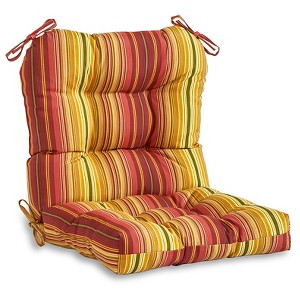 Kensington Garden 19"x21" Outdoor Seat and Back Combo Cushion - 1 of 4