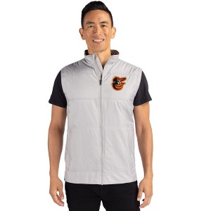 Baltimore Orioles Cutter & Buck Stealth Hybrid Quilted Mens Big and Tall Windbreaker Vest - 1 of 1
