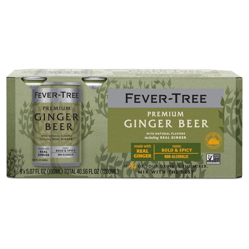 Fever-Tree Ginger Beer- 8pk/150ml Cans, 1 of 6