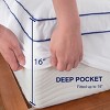 SUBRTEX Home Premium Mattress Pad - Extra Thick, 8-21" Deep Pocket, Soft Cooling Protector - 2 of 4