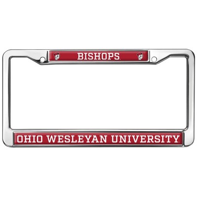 Ohio Wesleyan University Mascot Full Size Standard License Plate Metal Frame