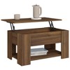vidaXL Coffee Table Brown Oak 31.1"x19.3"x16.1" Engineered Wood - 4 of 4