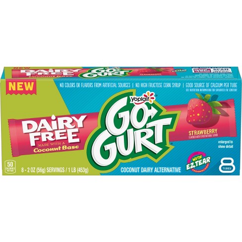 Go-GURT Dairy-Free Strawberry Kids' Yogurt - 8ct/2oz Tubes - image 1 of 3