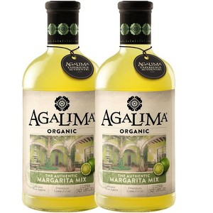 Agalima Organic Authentic Margarita Mix - All Natural, 1 Liter Bottles (18 Fl Oz)  Premium Pressed Lime and Blue Agave Nectar - 1 of 4