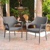Arden 5pc Wicker Patio Dining Set - Gray - Christopher Knight Home - 4 of 4