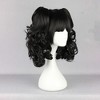 Unique Bargains Women's Curly Shoulder Length Ponytail Human Hair Wigs 14" with Wig Cap - 3 of 4
