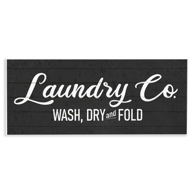 Stupell Industries Rustic Laundry Co Sign, 17" x 7"