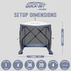 CLAM Quick-Set Traveler 6 x 6 Foot Easy Set Up Portable Outdoor Camping Pop Up Canopy Gazebo Shelter with Ground Stakes and Carry Bag, Slate Blue - 2 of 4