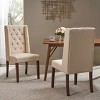MAYEERTY Set of 2 Classic Dining Chairs, Solid Frame Comfortable Seating, Dining Room - 2 of 4