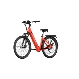 Vanpowers Adult UrbanGlide Standard 2.27' Step-Through Electric Bike - Red - 1 of 4