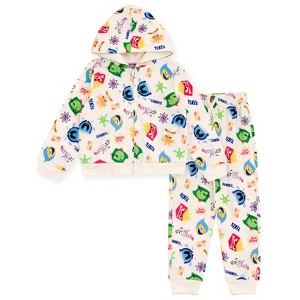 Disney Junior French Terry Zip Up Hoodie and Pants Outfit Set Little Kid to Big Kid - 1 of 4