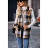 Coolmee Plaid Vest for Womens Casual Sleeveless Flannel Jacket Lapel Button Down Shirt with Pockets - 2 of 4
