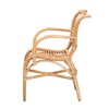 bali & pari Seminyak Natural Rattan Lounge Chair Natural Brown: Indoor Wicker Accent, No Swivel - 4 of 4