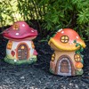 Northlight 6.25" Orange Mushroom House Outdoor Garden Statue - 3 of 4