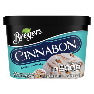 Breyers Cinnabon Frozen Dairy Ice Cream Dessert - 48oz