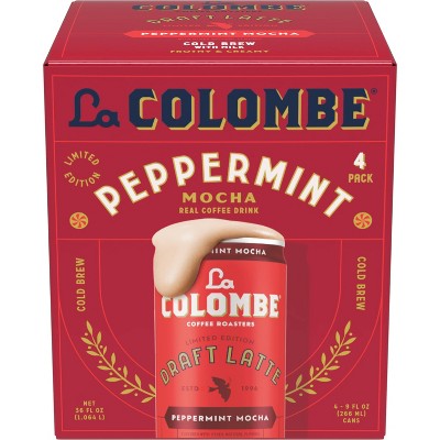 La Colombe Peppermint Mocha Draft Latte - 4pk/9 Fl Oz Cans : Target