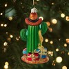 Kurt Adler Noble Gems Glass Ornament for Christmas Tree, Cowboy Cactus - 2 of 3