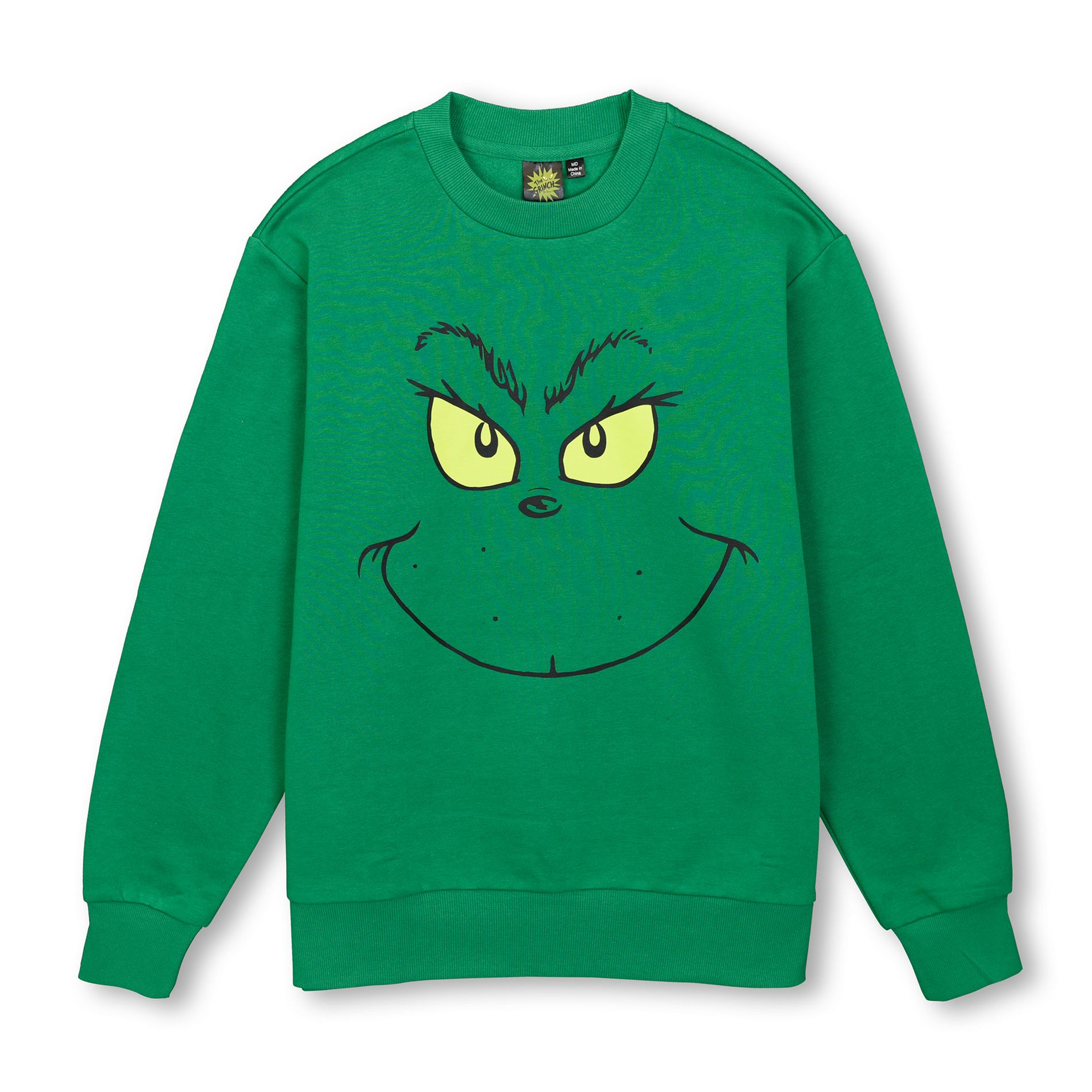 Mens The Grinch Feelin' Grinchy Christmas Tree Sweatshirt